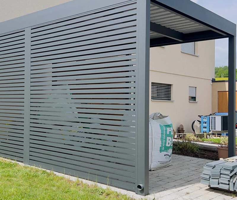 Moderner Aluminium Carport in Denkingen
