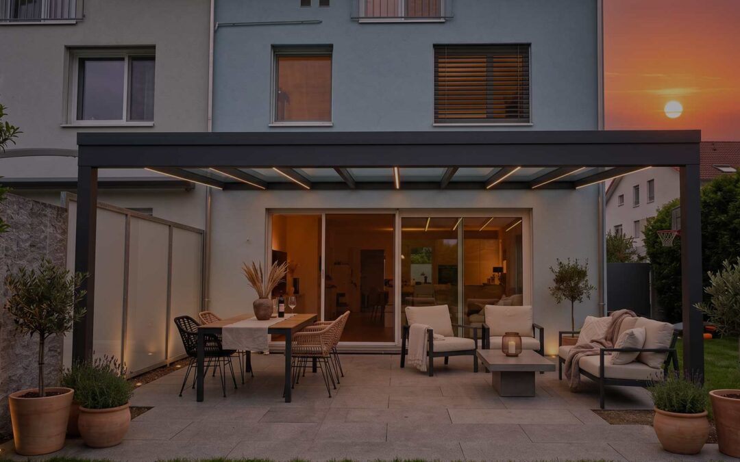 Terrassenüberdachung in Tägerig (Kanton Aargau)