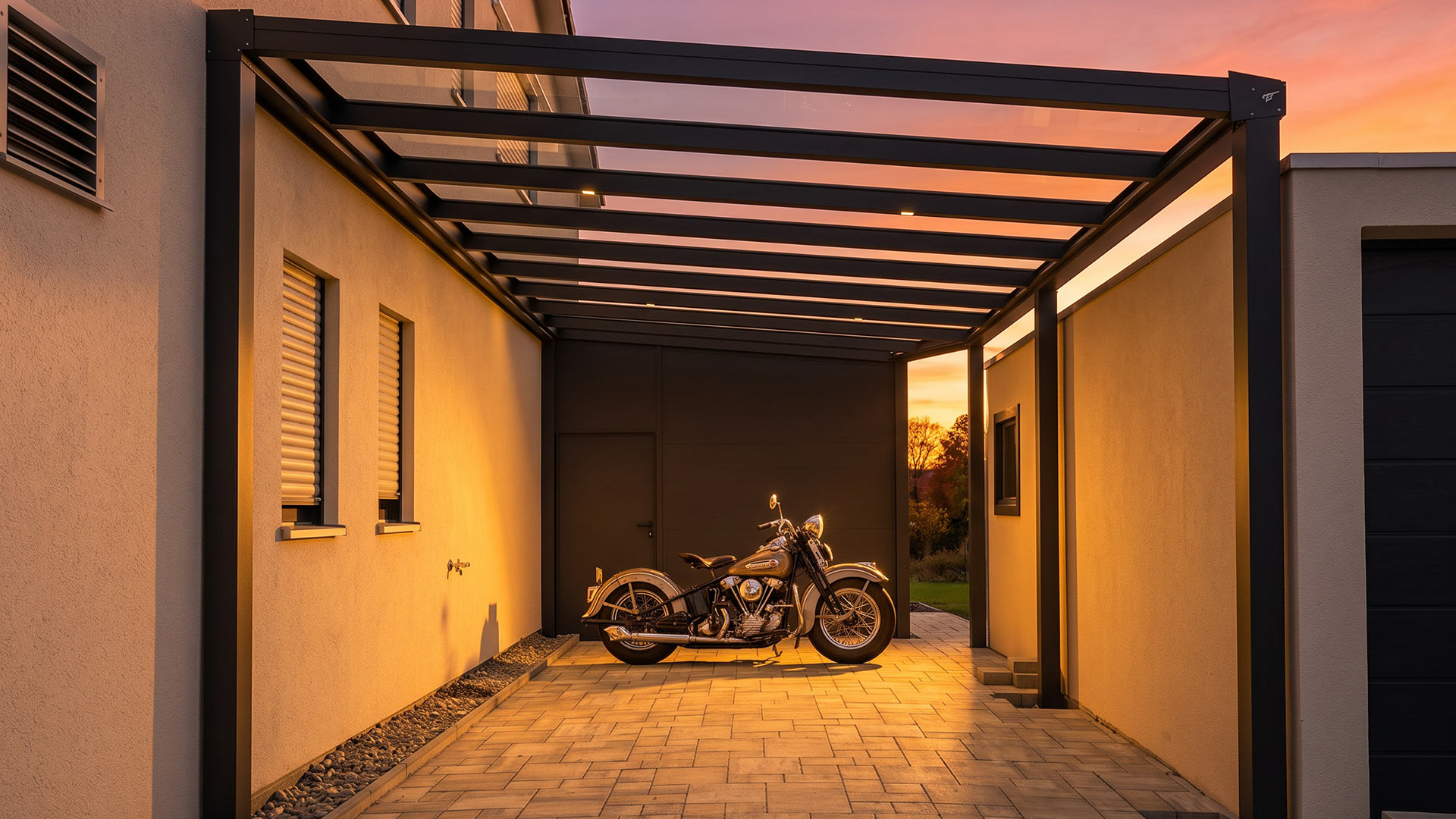 Carport mit Rückwand in Kenzingen